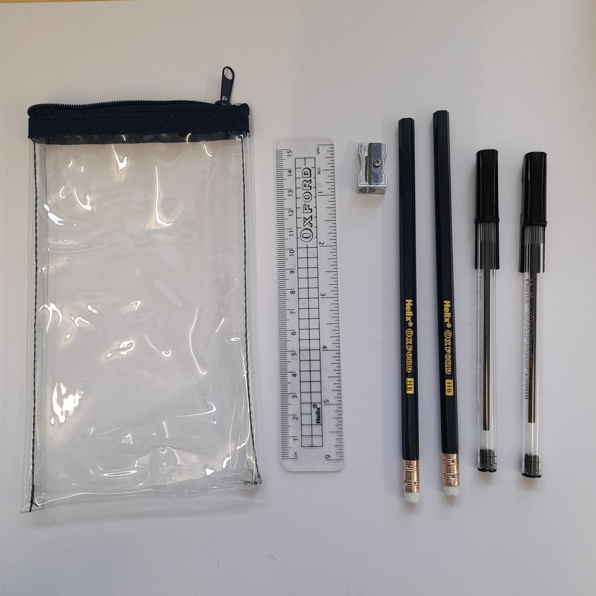 Helix Oxford Coplete Stationery Set In 13.5 Inch Pencil Case