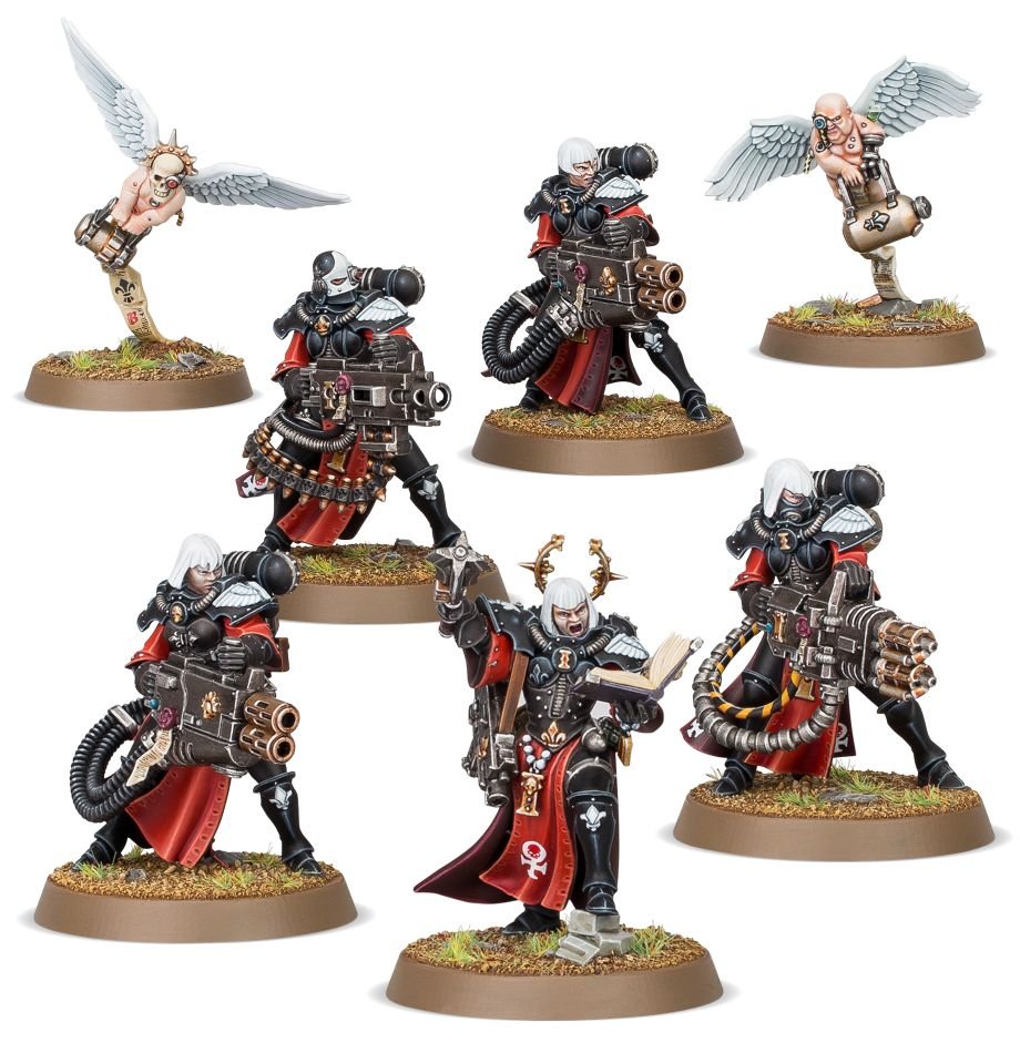Squad De Retributors Adepta Sororitas Warhammer 40k - Très Bien Peintes - Figurines Assemblées Occasion