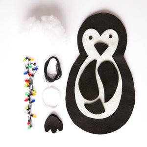 Sew & So On Felt Penguin With Lights Craft Kit