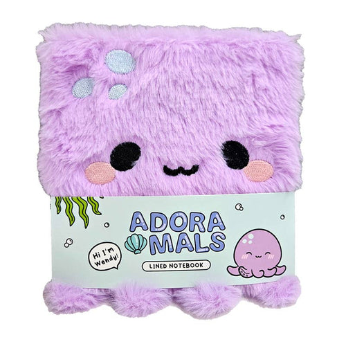 Puckator Ltd - Adoramals Octopus Plush Fluffies Notebook