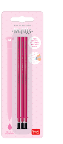 Legami Milano - Refill Erasable Pen - Pink - Pack 3 Pcs