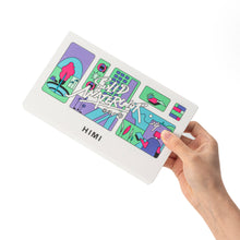 West Design Products UK - HIMI Watercolour Kit 24 Half-Pans + Waterbrush, Plastic Case
