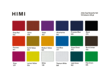 West Design Products UK - HIMI Jelly Cup Gouache Set 18 Paint Colours, Green Case