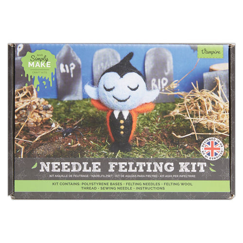 West Design Products UK - Simply Make Needle Felting Kit Halloween Vampire, Gifts