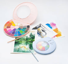 West Design Products UK - HIMI Solid Watercolour Set 24 Colours In Pans + Brush, Blue