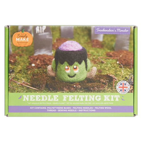 West Design Products UK - Simply Make Needle Felting Kit Frankenstein's Monster