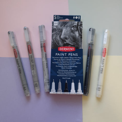 Monochrome | 5pc Derwent Paint Pens
