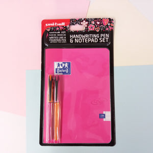 Uniball Air Pen & Oxford Notepad Set