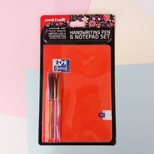 Uniball Air Pen & Oxford Notepad Set