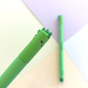 Dinosaur | Erasable Gel Pen | Green Ink
