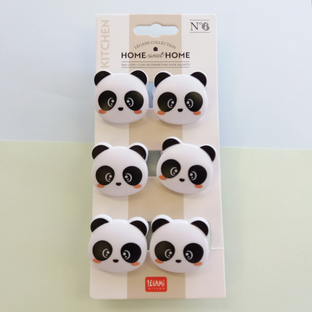 Panda Pals | Bag Clips Pack of 6
