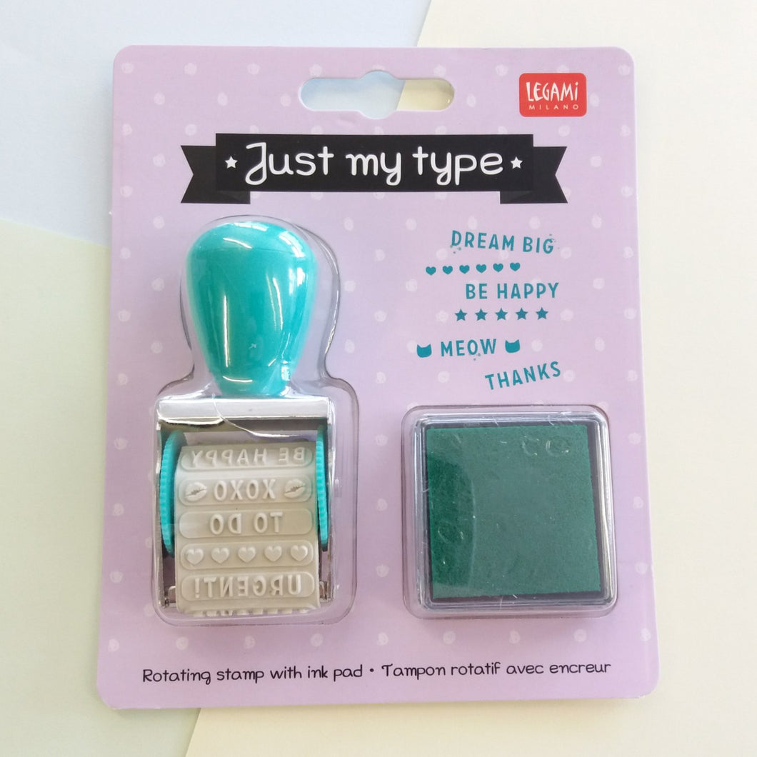 Just My Type | Stamp with Ink