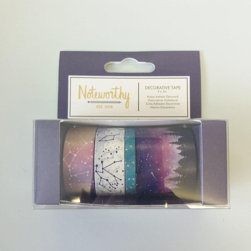 Noteworthy | Constellations Washi Tape box of 4