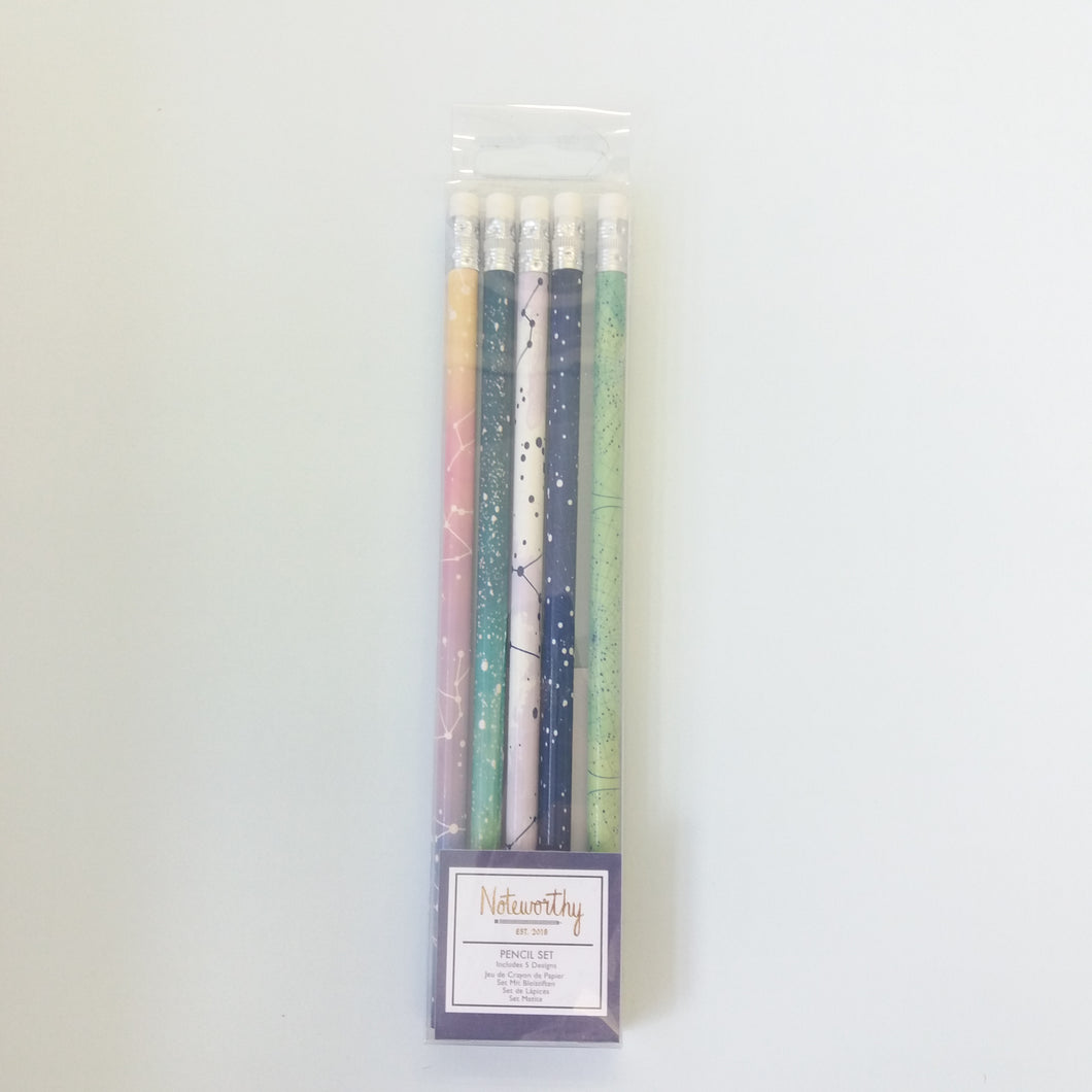 Noteworthy | Constellations Pencil Set of 5