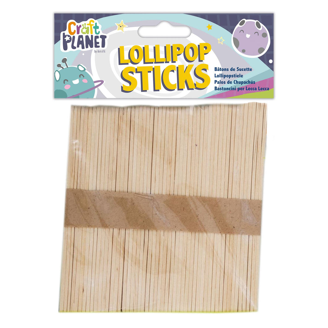 West Design Products - Lollipop Sticks (approx. 50pcs) - Natural
