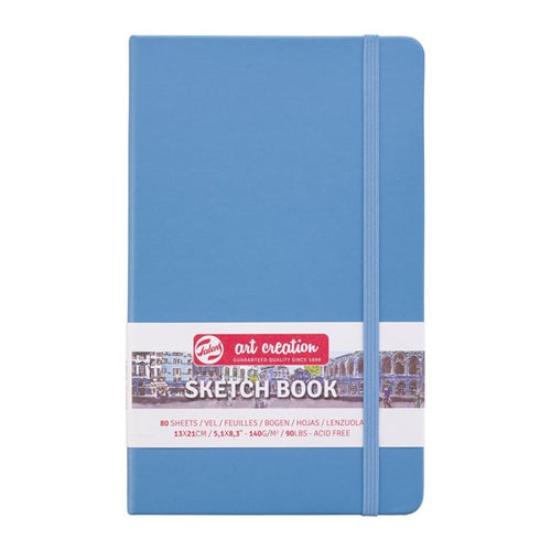 A5-ish Blue Sketchbook | 80 Sheets | 140gsm Cream Pages