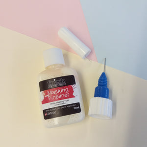 Artists Masking Fluid Fineliner 30ml | White | Frisk Essentials