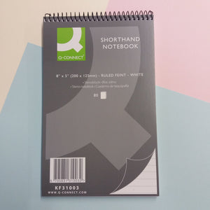 Spiral Bound 8"x5" Shorthand Ruled Notebook