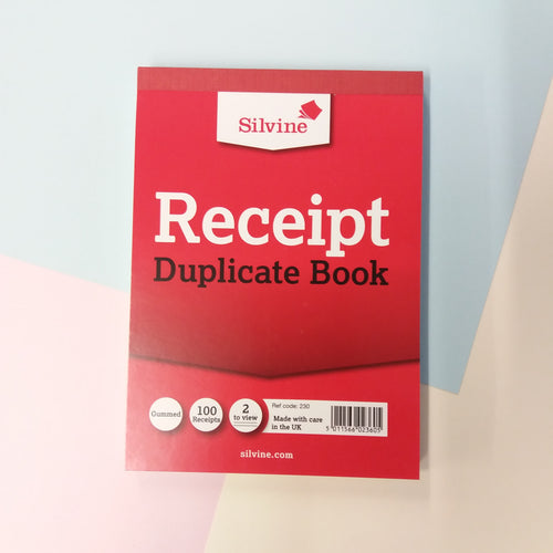 Silvine Receipt Duplicate Book