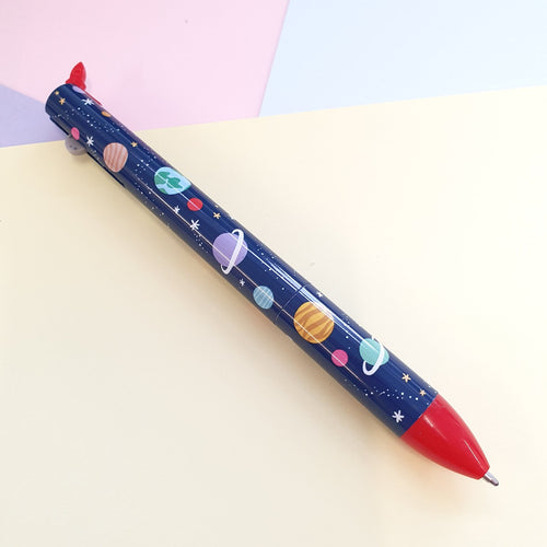 Space Escape |  Click Clack 2 Colour Pen | Red & Blue ink