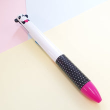 Panda |  Click Clack 2 Colour Pen | Pink & Black ink