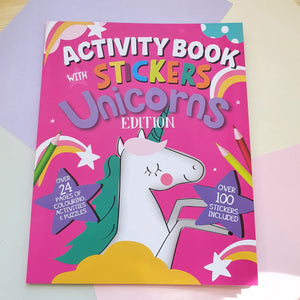 Unicorn Stickers, Puzzles & Activities Book