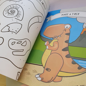 Dinosaurs Stickers, Puzzles & Activities Book