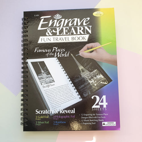 Famous Landmarks | Scratch and Reveal Foil bookb