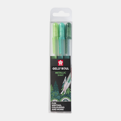 Gellyroll Metallic Gel Pens | 3 Pack | Greens