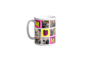"MUM" Photo Collage Mug & Coaster Gift Set