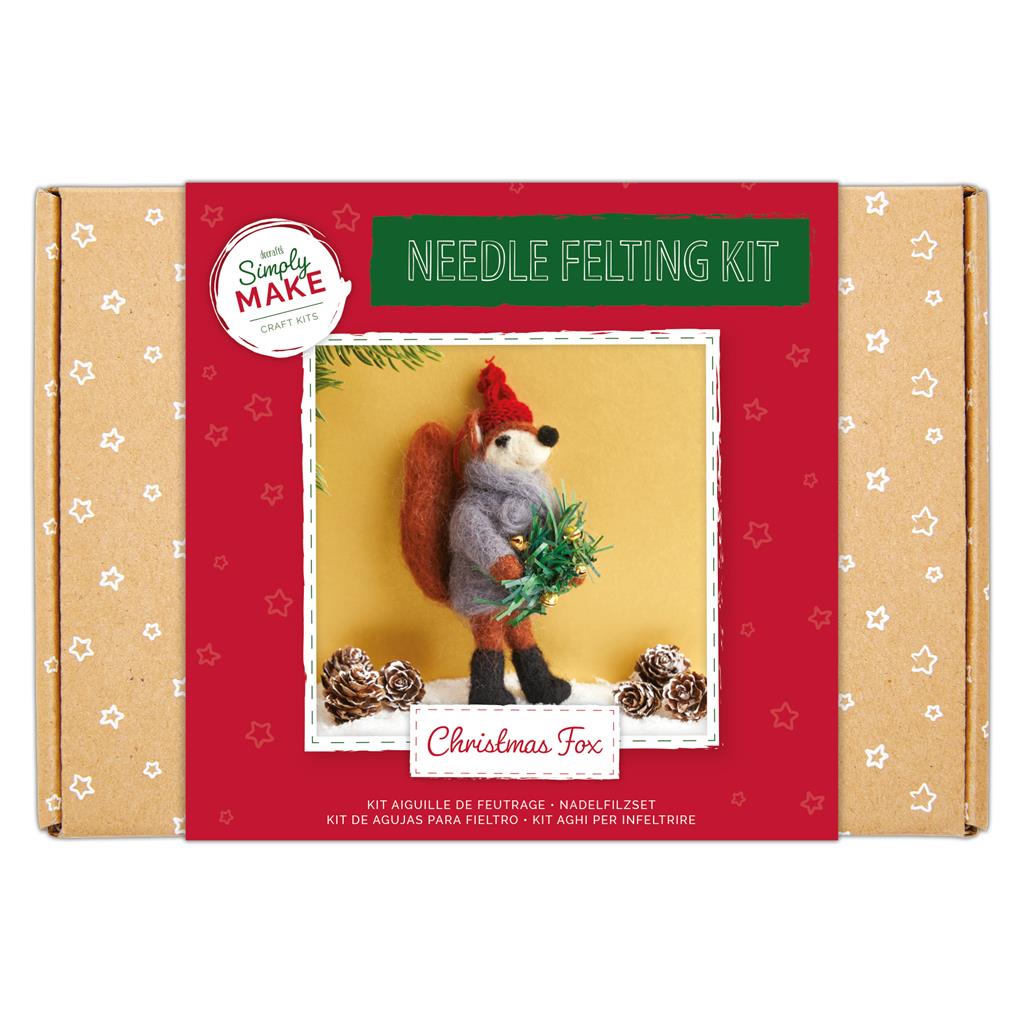 Christmas Fox | Needle Felting Kit