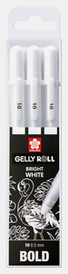 Gellyroll Bright White Gel Pens | 3 Pack | Bold