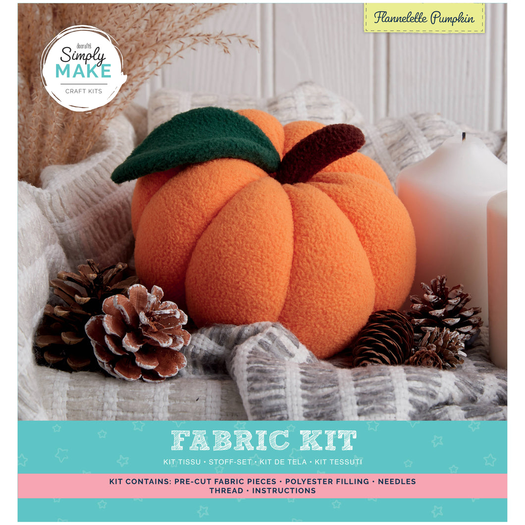 West Design Products - Simply Make Make Your Own Flanelette Pumpkin - Halloween Kit