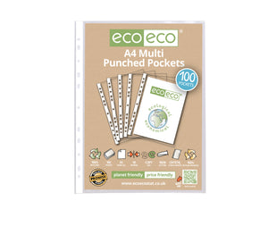 100 Punched Pockets | Recycled | Eco Eco