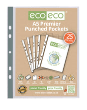 Pack of 25 A5 Premier Punched Pockets | Recycled | Eco Eco