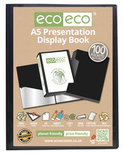 100 Pocket A5 Presentation Display Book | Recycled | Eco Eco