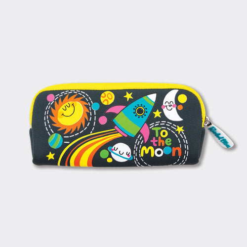 Rachel Ellen Designs - Neoprene Pencil Cases - To the Moon