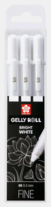 Gellyroll Bright White Gel Pens | 3 Pack | Fine