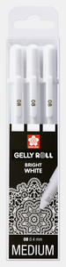 Gellyroll Bright White Gel Pens | 3 Pack | Medium