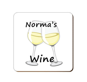 ______'s White Wine | Personalised Drinks Coaster
